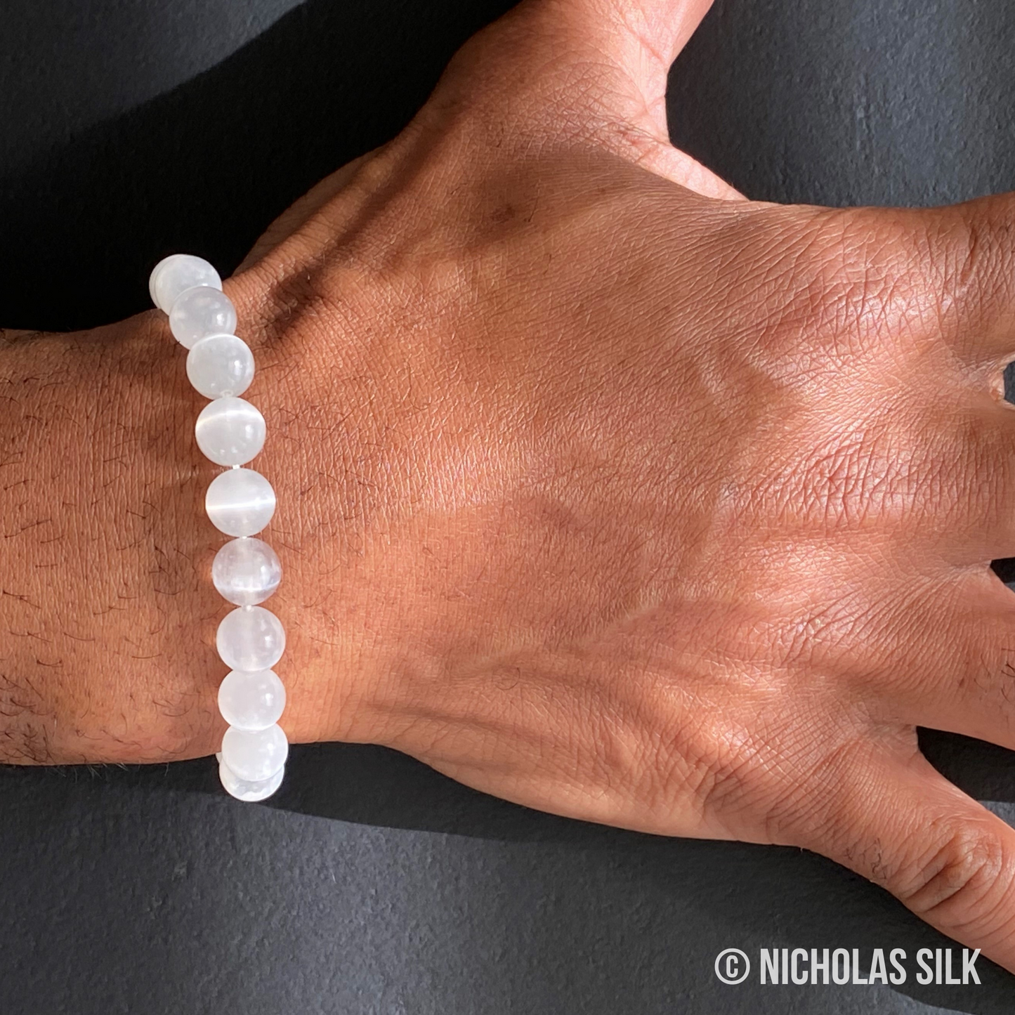 Selenite Moonlit Tranquillity Calming Bracelet